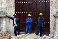 Municipal workers, Habana vieja.